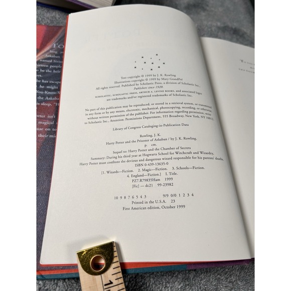 Harry Potter Books Hardcover Lot of 5 1,2,3,5,6 - 1st US Edition - Picture 7 of 9